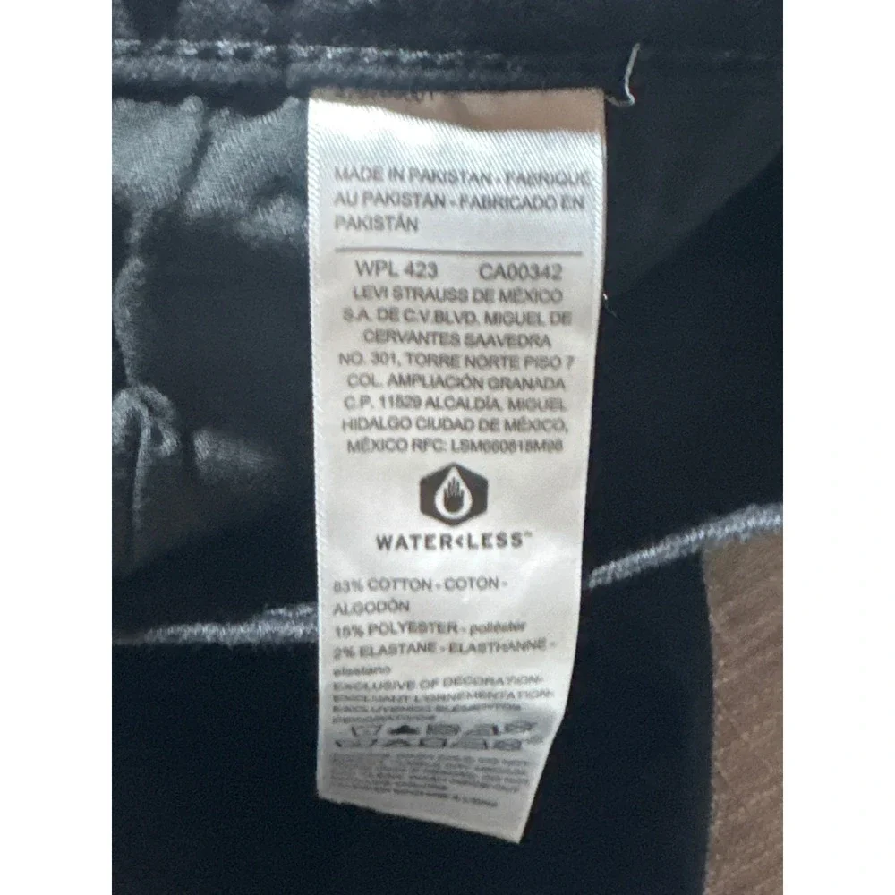 Levis‎ denizen  ids Black Denim Jeans Straight Leg Casual Pants Size 16